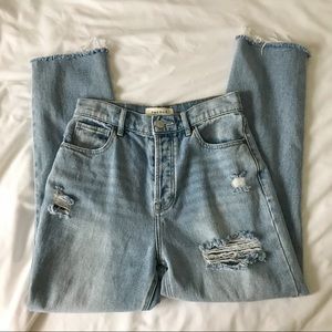 PacSun Light High Waisted Straight Leg Jeans